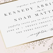 "Solaris" - Wedding Invitations in Blush by Kristie Kern - Close-Up