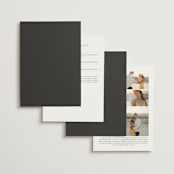 "Over Monogram" - Wedding Invitations in Stormy by Jessica Williams - Back of Card Options