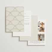 "Curves" - Wedding Invitations in Chiffon by Amy Payne - Back of Card Options