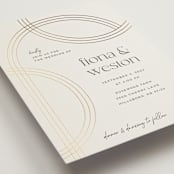 "Curves" - Wedding Invitations in Chiffon by Amy Payne - Detail