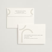 "Curves" - Wedding Invitations in Chiffon by Amy Payne - FREE Recipient Addressing