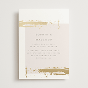 "Modern Serene" - Wedding Invitations in Blush by Hannah Williams - Front