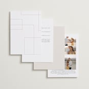 "Modern Serene" - Wedding Invitations in Blush by Hannah Williams - Back of Card Options
