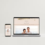 "Modern Serene" - Wedding Invitations in Blush by Hannah Williams - FREE Wedding Website