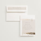 "Modern Serene" - Wedding Invitations in Blush by Hannah Williams - Invitation with Envelope