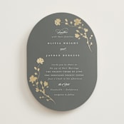 "raffiné" - Wedding Invitations in Obsidian by Benita Crandall - Front