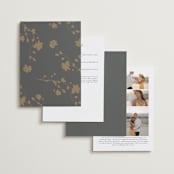 "raffiné" - Wedding Invitations in Obsidian by Benita Crandall - Back of Card Options