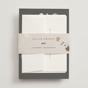 "raffiné" - Wedding Invitations in Obsidian by Benita Crandall - Assembled with Belly Band