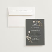 "raffiné" - Wedding Invitations in Obsidian by Benita Crandall - Invitation with Envelope