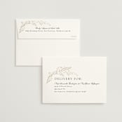 "Trailing Vines" - Wedding Invitations in Almond by Erin L. Wilson - FREE Recipient Addressing