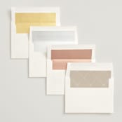 "Trailing Vines" - Wedding Invitations in Almond by Erin L. Wilson - Envelope Liner Options