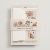 "Countryside" - Wedding Invitations in Autumnal by Paper Sun Studio - Assembled with Belly Band