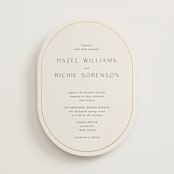 "Walnut" - Wedding Invitations in Linen by Blustery August - Front