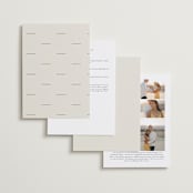 "Walnut" - Wedding Invitations in Linen by Blustery August - Back of Card Options