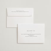 "Walnut" - Wedding Invitations in Linen by Blustery August - FREE Recipient Addressing