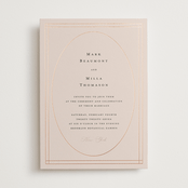 "Champagne" - Wedding Invitations in Rose by Ani Somi - Front