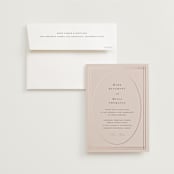 "Champagne" - Wedding Invitations in Rose by Ani Somi - Invitation with Envelope