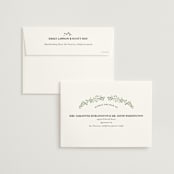 "Monogramed Arch" - Wedding Invitations in Mojito by Susan Moyal - FREE Recipient Addressing