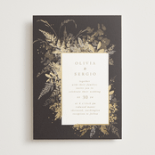 "Garden" - Wedding Invitations in Mahogany by Leah Bisch - Front
