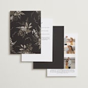 "Garden" - Wedding Invitations in Mahogany by Leah Bisch - Back of Card Options