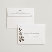 "Garden" - Wedding Invitations in Mahogany by Leah Bisch - FREE Recipient Addressing