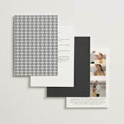 "Panache" - Wedding Invitations in Onyx by Kristie Kern - Back of Card Options