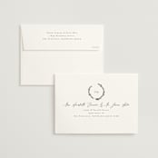 "Panache" - Wedding Invitations in Onyx by Kristie Kern - FREE Recipient Addressing