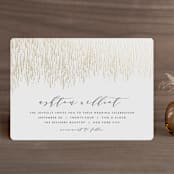 "Sparkle + Shine" - Wedding Invitations in Golden by Kristie Kern - Front