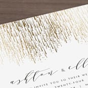 "Sparkle + Shine" - Wedding Invitations in Golden by Kristie Kern - Close-Up