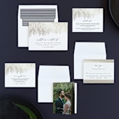 "Sparkle + Shine" - Wedding Invitations in Golden by Kristie Kern - Invitation Suite