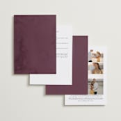 "Fleur" - Wedding Invitations in Blush by Lori Wemple - Back of Card Options