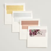 "Fleur" - Wedding Invitations in Blush by Lori Wemple - Envelope Liner Options