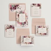 "Fleur" - Wedding Invitations in Blush by Lori Wemple - Invitation Suite