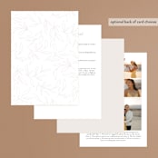 "Tradition" - Wedding Invitations in Almond by Leah Bisch - Back of Card