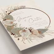"Jasmine" - Wedding Invitations in Dusk by Susan Moyal - Detail