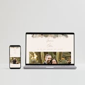 "Jasmine" - Wedding Invitations in Dusk by Susan Moyal - FREE Wedding Website