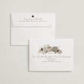 "Jasmine" - Wedding Invitations in Dusk by Susan Moyal - FREE Recipient Addressing