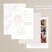 "Minimalista" - Wedding Invitations in Creme by Kristie Kern - Back of Card