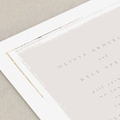 "Minimalista" - Wedding Invitations in Creme by Kristie Kern - Close-Up