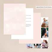 "Sparkling Champagne" - Wedding Invitations in Blush by Kristie Kern - Back of Card