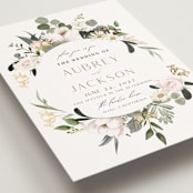"Country Garden" - Wedding Invitations in Verdant by Susan Moyal - Detail