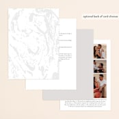 "Modern Marble" - Wedding Invitations in Cloud by Kelly Schmidt - Back of Card