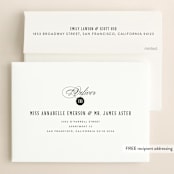 "Modern Marble" - Wedding Invitations in Cloud by Kelly Schmidt - FREE Recipient Addressing