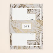 "Modern Marble" - Wedding Invitations in Cloud by Kelly Schmidt - Assembled