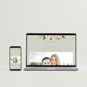 "Floral Tribute" - Wedding Invitations in Moss by Chris Griffith - FREE Wedding Website
