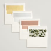 "Floral Tribute" - Wedding Invitations in Moss by Chris Griffith - Envelope Liner Options