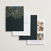 "By the Creek" - Wedding Invitations in Emerald by Becky Nimoy - Back of Card Options