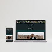 "By the Creek" - Wedding Invitations in Emerald by Becky Nimoy - FREE Wedding Website