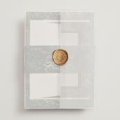 "By the Creek" - Wedding Invitations in Emerald by Becky Nimoy - Assembled with Vellum Wrap and Wax Seal