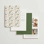 "Enchanting" - Wedding Invitations in Burgundy by Susan Moyal - Back of Card Options